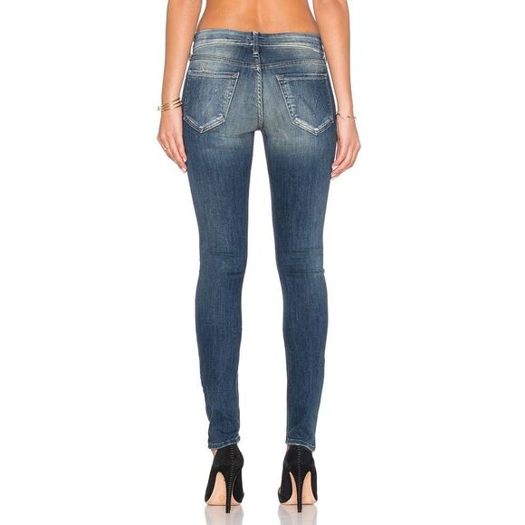 Mother NWOT The Looker In Double Trouble Wash Skinny Light Fading Denim Size 25 - Picture 2 of 16